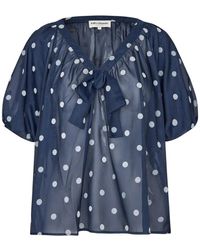 Lolly's Laundry - Overhemden ,Blauw ,Blouses - Lyst