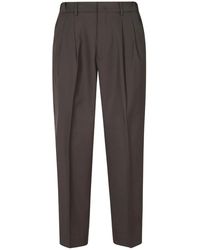 BE ABLE - Broeken ,Bruin ,Leer Pantalon - Lyst