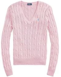 Polo Ralph Lauren - Cable-Knit V-Neck Jumper - Lyst