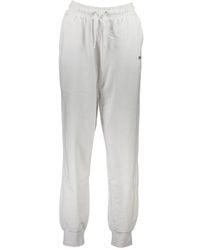Fila - Broeken ,Wit ,Katoen Sportieve Katoenen Broek Met Elastische Tailleband - Lyst