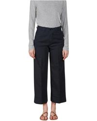 Mason's - Broeken ,Blauw ,Katoen New York Studio Cropped - Lyst