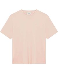 Ami Paris - Roze T-Shirts En Polos Korte Mouw - Lyst
