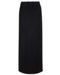 Balenciaga - Maxirock Mit Schlitz - Lyst