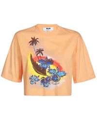 MSGM - T-Shirts - Lyst