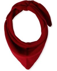 BONNIE STUDIOS - Roter Wollschal Für Stilvolle Winter - Lyst