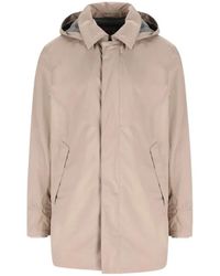 Herno - Jassen ,Polyester Regenjas Met Capuchon - Lyst