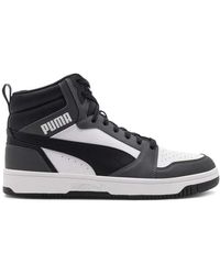 PUMA - Rebound v6 weiß-schwarze sneakers - Lyst