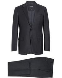 ZEGNA - Kostuums ,Blauw ,Single Breasted Suits - Lyst