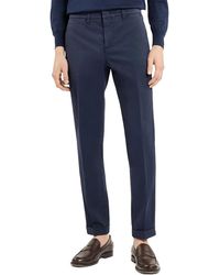 Fay - Broeken ,Blauw ,Katoen Slim Fit Capri Broek - Lyst