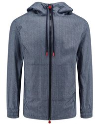 Kiton - Grauer sweatshirt mit reißverschluss kapuze aw24 - Lyst