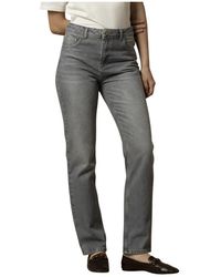 Kocca - Jeans ,Grijs ,Denim Stijlvolle High-Waisted Denim Broek - Lyst