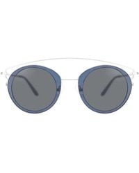 Liebeskind Berlin - Accessoires ,Grijs Zonnebril Zilver/Blauw 46-24-140 10251-00240 - Lyst