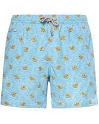 MC2 Saint Barth - Badmode ,Blauw ,Polyester Lighting Micro Stretch Ultralight Swim - Lyst
