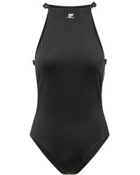 Courreges - Buckle Cut-Out Badpak - Lyst