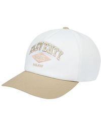 Eleventy - Accessoires ,Wit ,Katoen Baseball Color Block Cap - Lyst