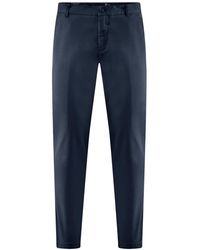 Bomboogie - Chino Broek Van Katoenen Gabardine - Lyst