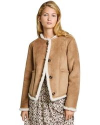 Pepe Jeans - Jassen ,Bruin ,Suède Omkeerbare Lichtgewicht Jas Met Imitatiesuède - Lyst