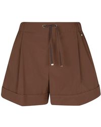 Herno - Korte Broeken ,Bruin ,Nylon Shorts Van Lichte Stretch Nylon - Lyst