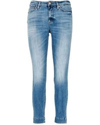 Don The Fuller - Slim Fit Denim Jeans Met Logo - Lyst