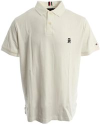 Tommy Hilfiger - Tops ,Wit ,Katoen Polo Shirt - Lyst