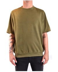 Paolo Pecora - Grünes T-Shirt Mit Kurzen Ärmeln Und Rundhalsausschnitt - Lyst