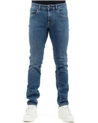 Fay - Jeans ,Blauw ,Katoen Slim-Fit Jeans - Lyst