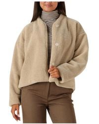 RUBY TUESDAY - Weiche Baumwoll Shearling Jacke - Lyst