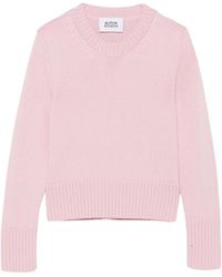 Alpha Studio - Truien & Vesten ,Roze ,Wol Wol Trui - Lyst