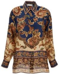 Zimmermann - Overhemden ,Veelkleurig ,Aster Relaxed Shirt - Lyst