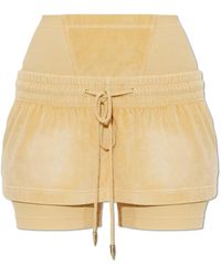 KNWLS - Korte Broeken ,Geel ,Paris Skort Shorts - Lyst