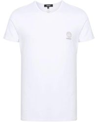 Versace - Weiße t-shirts und polos mit medusa-kopf-motiv,medusa head crew neck unterwäsche - Lyst
