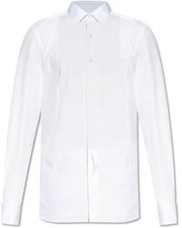 Tom Ford - Overhemden ,Wit ,Katoen Overhemd Met Manchetknopen Manchetten - Lyst