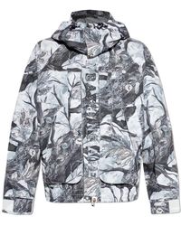 A Bathing Ape - Jassen ,Wit ,Jacket Met Afneembare Capuchon - Lyst