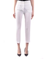 Max Mara - Broeken ,Wit ,Katoen Chino's - Lyst
