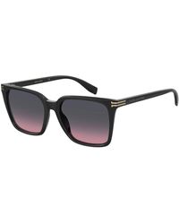 Marc Jacobs - Schwarze/graue rosa getönte sonnenbrille - Lyst