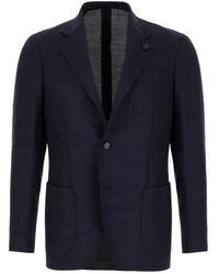 Lardini - Enkelrijige Wollen Blazer - Lyst