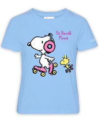 Mc2 Saint Barth - Snoopy mood crew neck t-shirt - Lyst