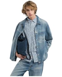 Replay - Denim Jacke 9Zero1 Blau - Lyst