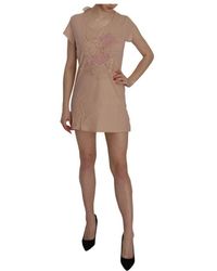 Pink Memories - Rosa spitzen mini kleid memories - Lyst