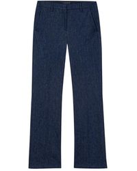 Luisa Cerano - Broeken ,Blauw ,0285 Straight Broeken - Lyst