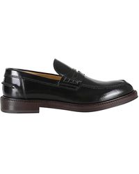 Corvari - Schoenen ,Zwart ,Leer Gepolijste Leren Loafer - Lyst
