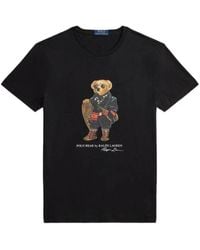 Polo Ralph Lauren - Graphic Bear Print T-Shirt - Lyst
