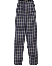 Lolly's Laundry - Broeken ,Veelkleurig ,Katoen Donkerblauwe Katoen Polyester Broek - Lyst