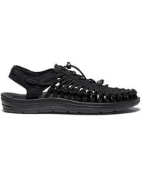 Keen - Schoenen ,Zwart ,Innovatieve Two-Cord Zwarte Sandalen - Lyst