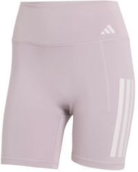 adidas - Optime Workout 3-Stripes Short Leggings - Lyst