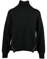 Alpha Studio - Truien & Vesten ,Zwart ,Wol Dolcevita Turtleneck - Lyst