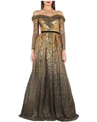 Marchesa notte Dress - Geel
