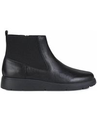 Geox - Schwarze stiefeletten - Lyst