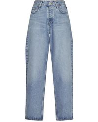 Agolde - Jeans ,Blauw ,Katoen Baggy V-Taille Jeans - Lyst