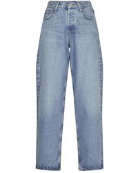 Agolde - Jeans ,Blauw ,Katoen Baggy V-Taille Jeans - Lyst